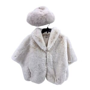 NWT La Fiorentina Faux Fur‎ Cape & Hat